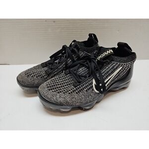 Nike Air VaporMax 2021 Flyknit Youth/Big Kids‎ 4.5Y Oreo Running Shoes B1550-006